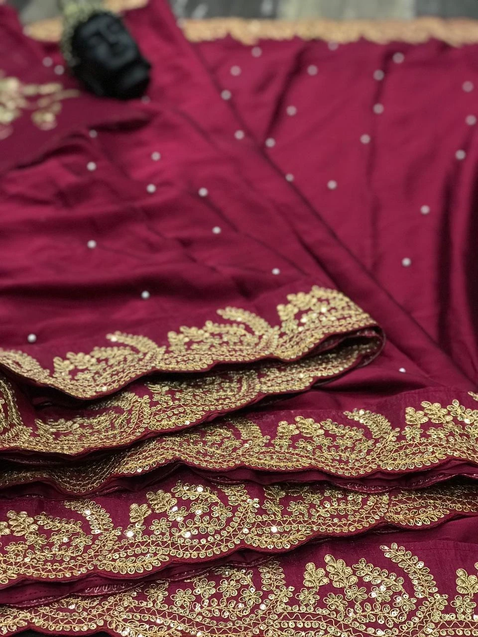 Vardan Ethnic Bt-1199 Heavy Black Rangoli Silk Wholesale Fancy Saree — Wholesale Sarees, MPA wholesale from Surat - Gallery Image 3